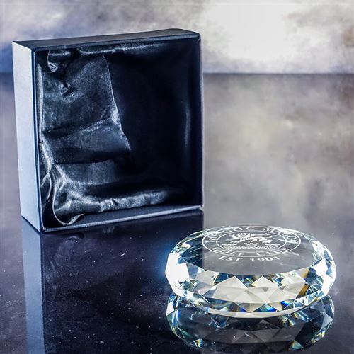 Faceted Flat Paperweight