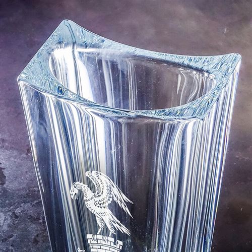 Small Crystal Engraved Cambridge Vase