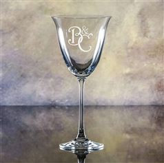 Crystal Engraved Gracious Wine Glass