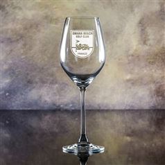 Crystal Engraved Lydia Wine Glass