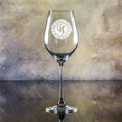 Lydia Engraved Crystal Goblet Glass