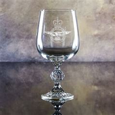 Claudia Crystal Engraved Goblet Glass