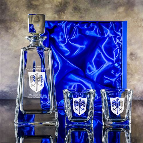Engraved Crystal Presentation Boxed Admirable Deca