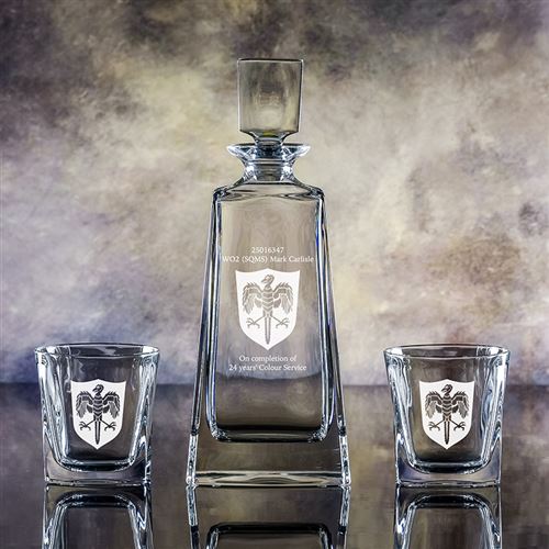 Crystal Admirable Decanter and Admittable Tumblers Gift Set