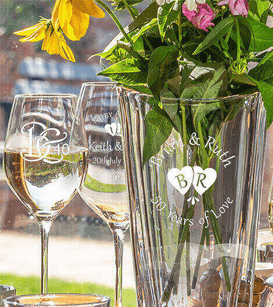 engraved wine glasses