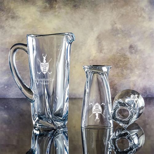 Engraved Barley Jug and Barley Hiball Glasses Gift Set