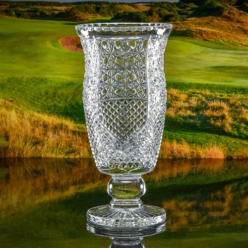 Engraved Crystal Cheshire Vase