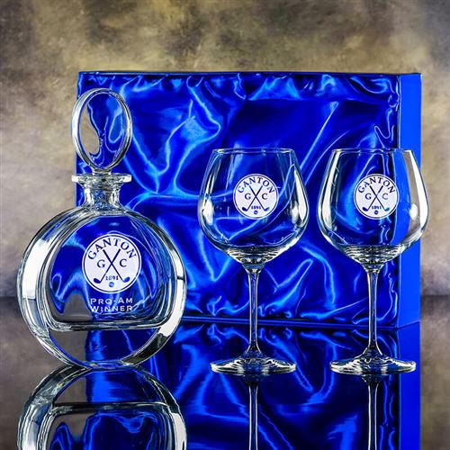 Zeus Gin Decanter and Gin Bloom Glasses Gift Set