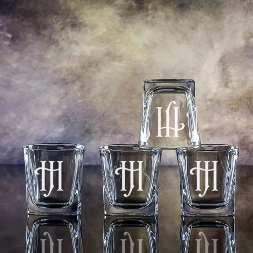 Four Engraved Admittable Tumblers Gift Set