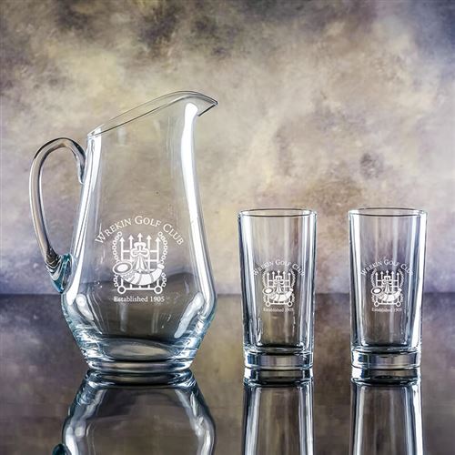 Crystal Jessica Jug and Toscana Hiballs Gift Set