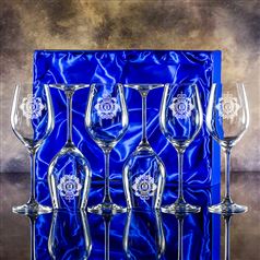 Six Lydia Goblet Glasses Gift Set