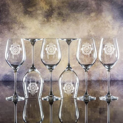 Six Lydia Goblet Glasses Gift Set