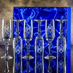 Six Edward Champagne Flutes Gift Set