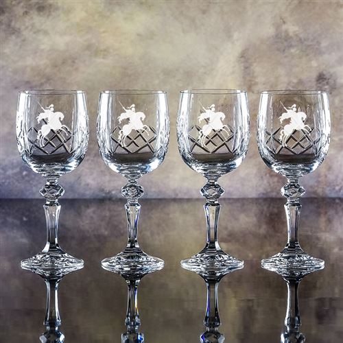 Four Edward Goblet Glasses Gift Set