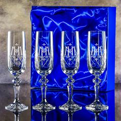 Four Edward Champagne Flutes Gift Set