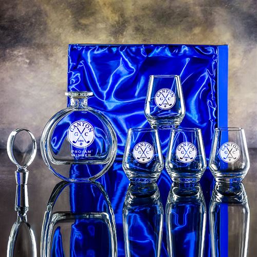Zeus Gin Decanter and Four Gin Tumblers Gift Set