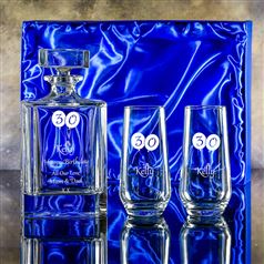 Atlas Gin Decanter and Gin Hiball Gift Set