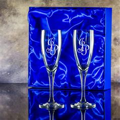 Two Crystal Forest Flutes Gift Set