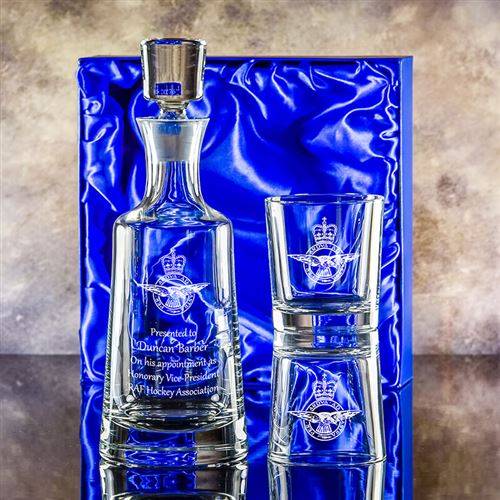 Crystal Engraved Glass Gift Set