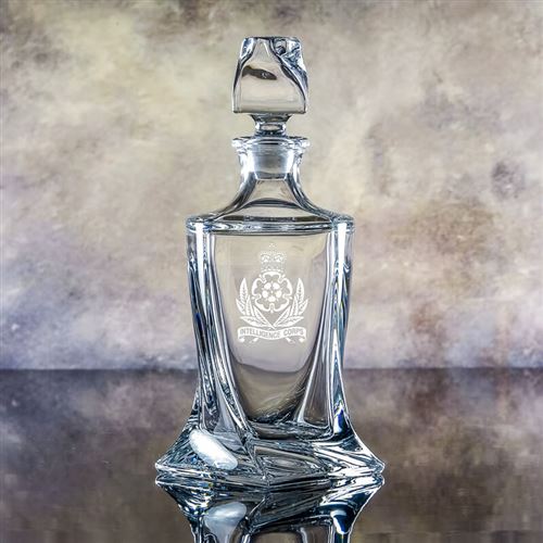 Engraved Crystal Barley Decanter