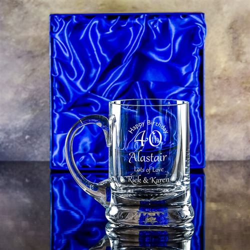 Engraved Krosno Tankard Gift