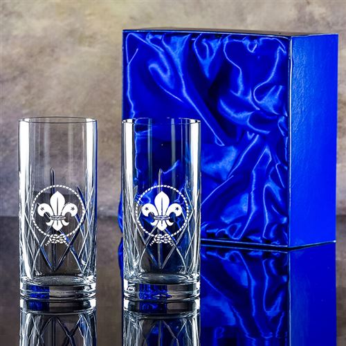 Two Engraved Edward Hiballs Gift Set