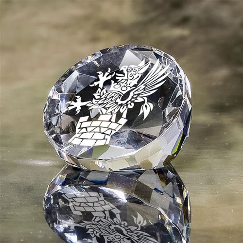 Crystal Sliced Paperweight