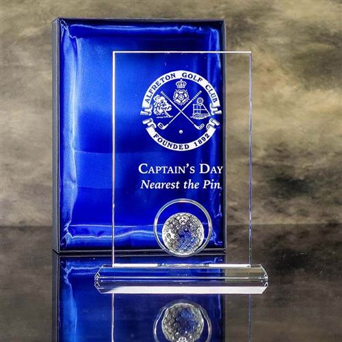 Engraved golf plaque