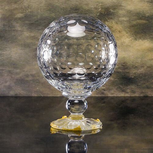 Large Handmade English Crystal Golf Ball