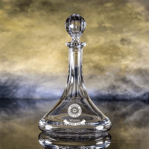 Plain Crystal Engraved Oxford Ship's Decanter