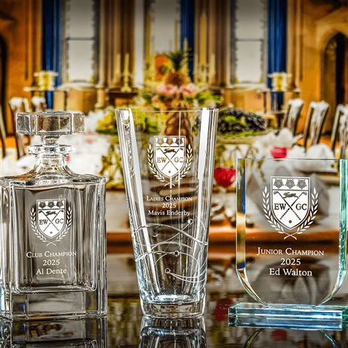 Champions Compilation - Atlas Decanter, Medium Saturn Vase & Medium Shield