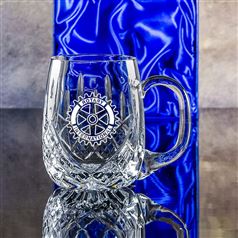 Large Crystal Engraved Barrel Tankard Gift