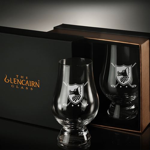 Glencairn Glass Pair, boxed and engraved
