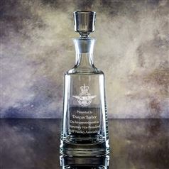 Crystal Engraved University Decanter