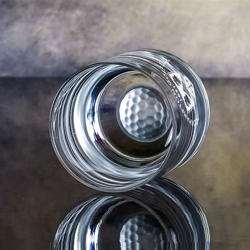 Engraved Golf Ball Tumbler Glass