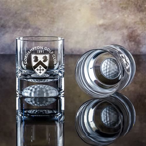 Engraved Golf Ball Tumbler Glass