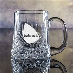 Small Crystal Engraved Wellington Tankard