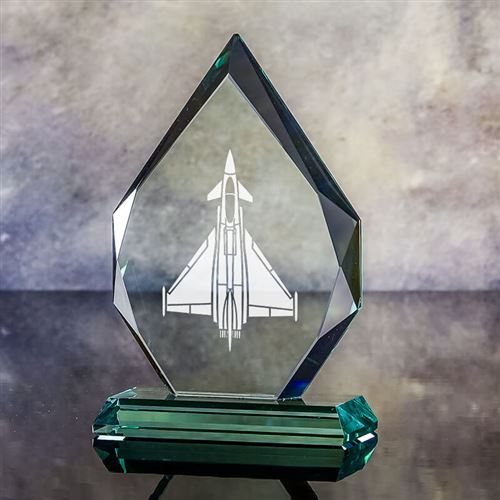 Presentation Boxed Engraved Crystal Small Typhoon 