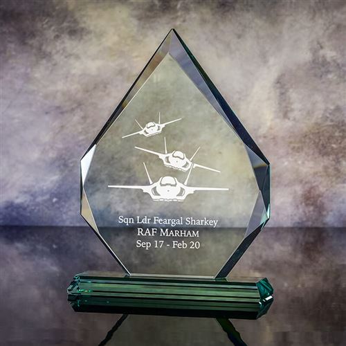 Presentation Boxed Engraved Crystal Large Typhoon 