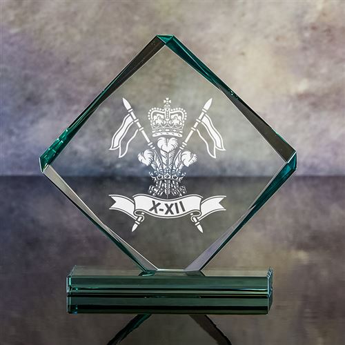 Medium Crystal Engraved Dice Plaque