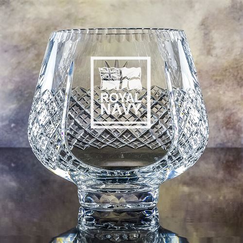 Large Crystal Engraved Trophy Bowl