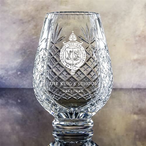 Medium Crystal Engraved Trophy Vase