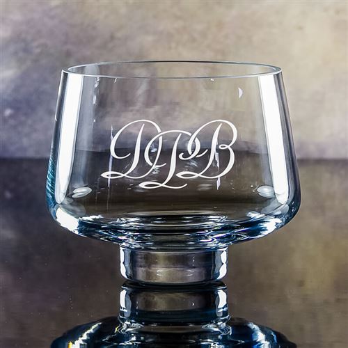 Engraved Crystal Small Braid Bowl