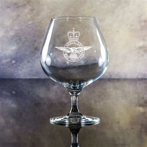 Crystal Engraved Brandy Balloon Glass