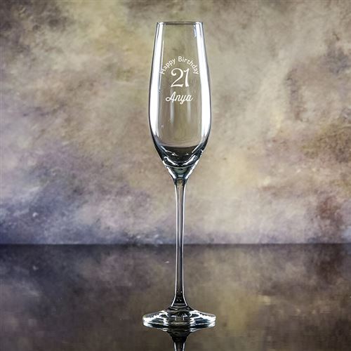 Engraved Crystal Lydia Flute