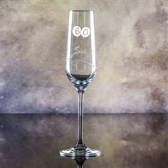 Crystal Engraved Swirl Flute