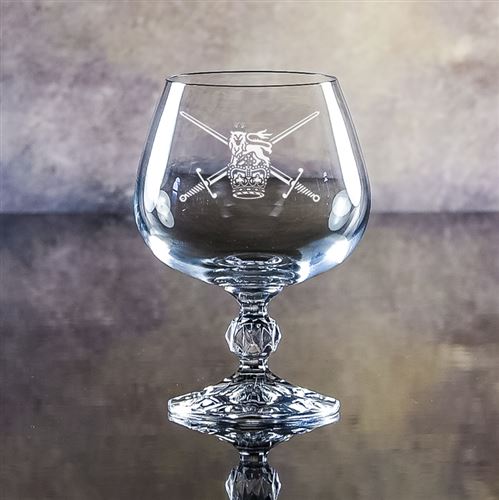 Claudia Crystal Engraved Brandy Glass