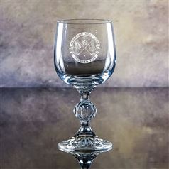 Claudia Crystal Engraved Large Wine Glass
