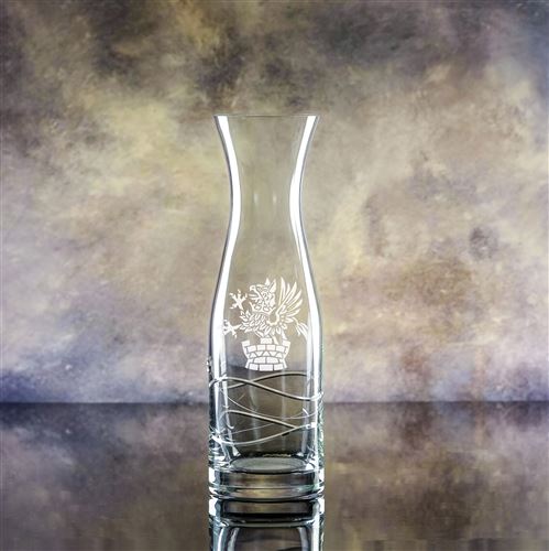 Crystal Engraved Swirl Carafe