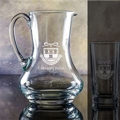 Crystal Engraved Leander Jug